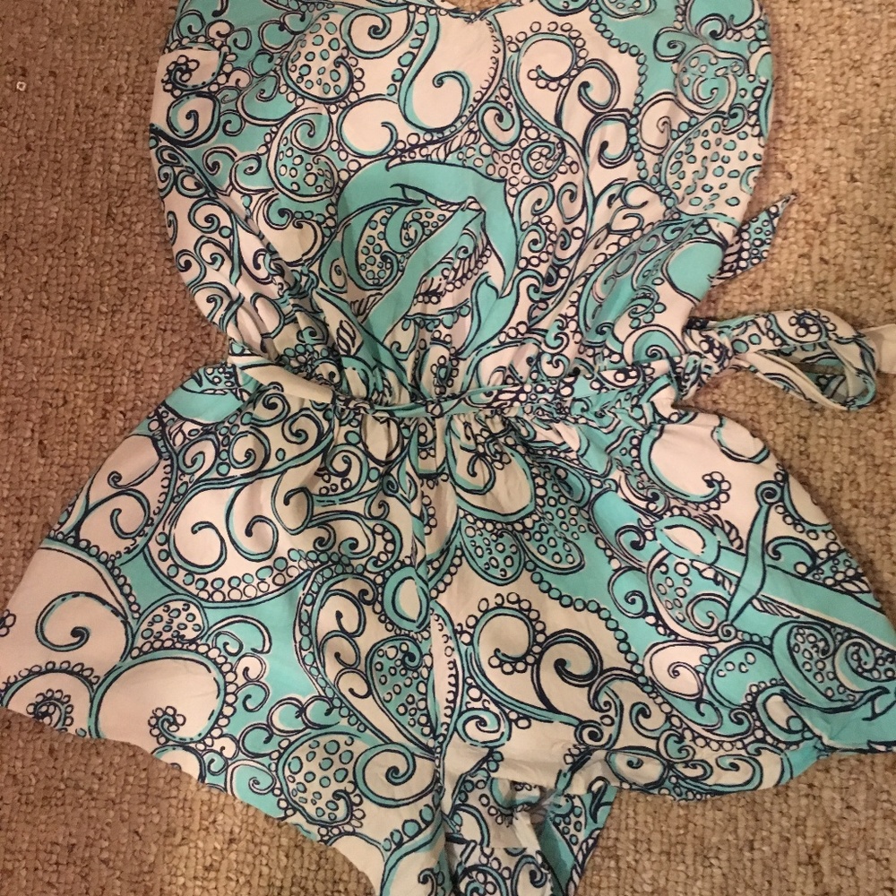 Lilly Pulitzer Deanna Romper Shape Up or Ship Out
